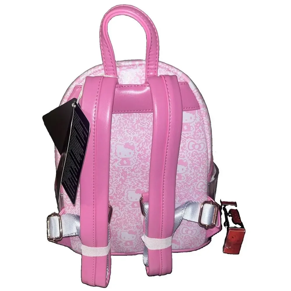 Loungefly HELLO KITTY Vintage TV Lenticular Mini Backpack Coin Bag & Zip Wallet